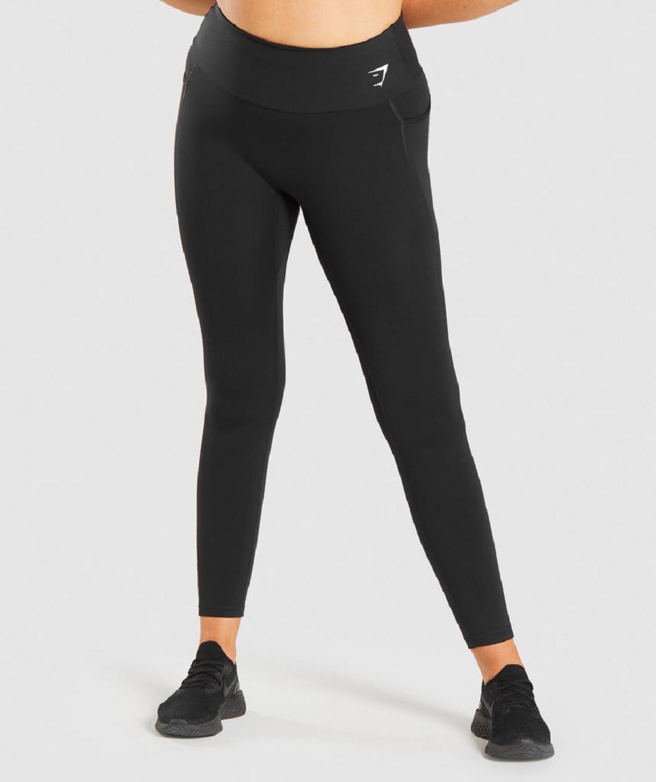 Gymshark Training Mesh Pocket Ženske Tajice Crne | HR 4012CTV